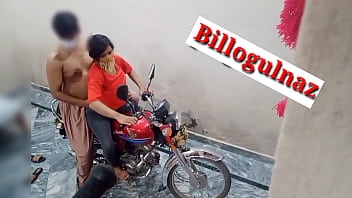 Spicy Indian teen gets naughty on bike with friend