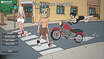 Three-way fun with Fuckerman in a hospital ambulance